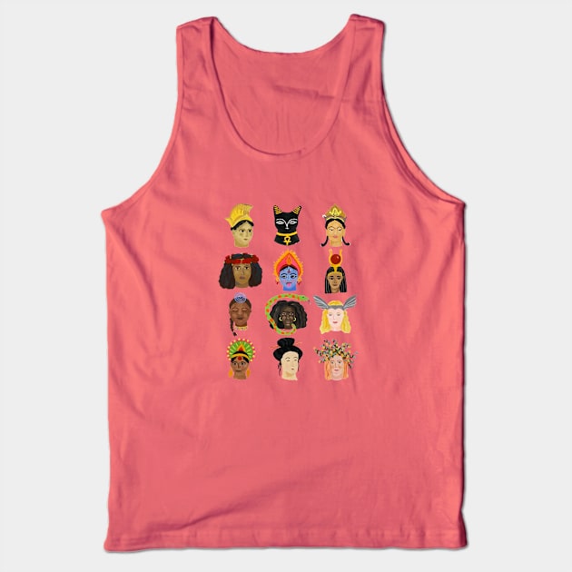 Goddesses Around the World Tank Top by Das Brooklyn